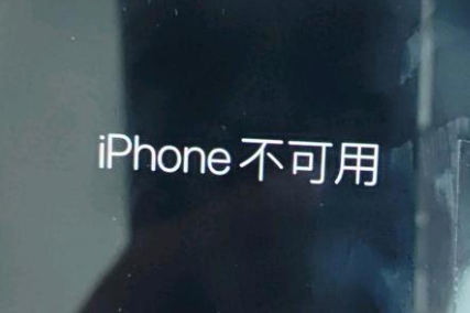 闽侯苹果服务网点分享锁屏界面显示“iPhone 不可用”如何解决 