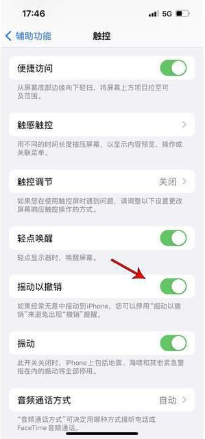 闽侯苹果手机维修分享iPhone手机如何设置摇一摇删除文字 